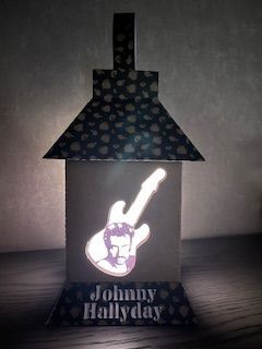 Lightbox lanterne "Johnny Hallyday"