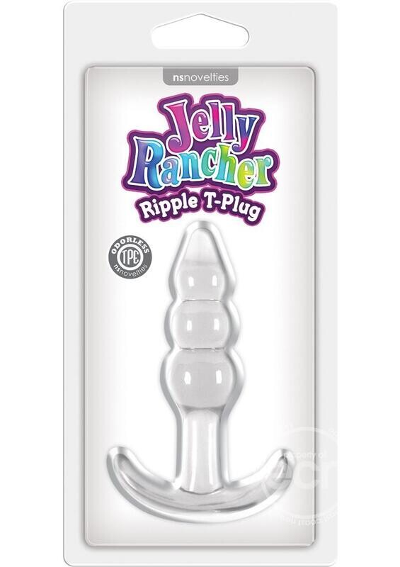 Jelly Rancher Ripple T-Plug Clear
