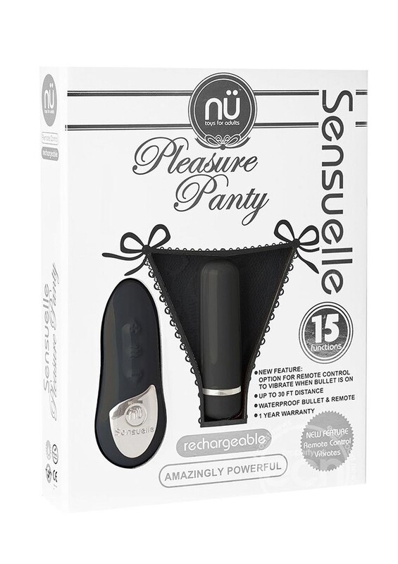 Sensuelle Pleasure Panty Control Remoto de Silicona Recargable & Bullet Panty Vibe