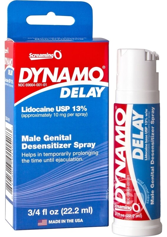 Spray de retardo Dynamo individual, 0,75 onzas