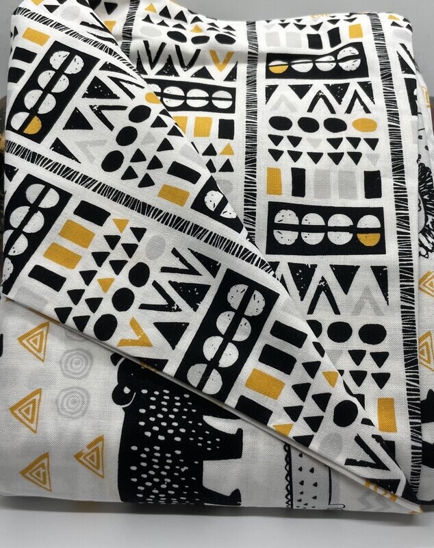 Tribal Elephant Print Nursing Coverlet
