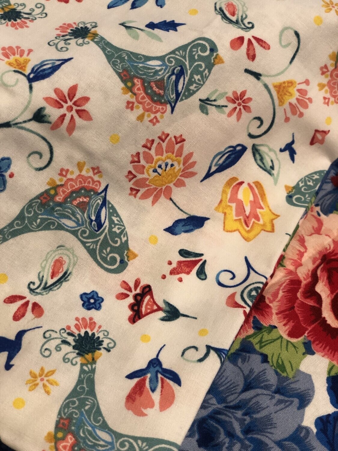 Blue Peacock Chem Throw