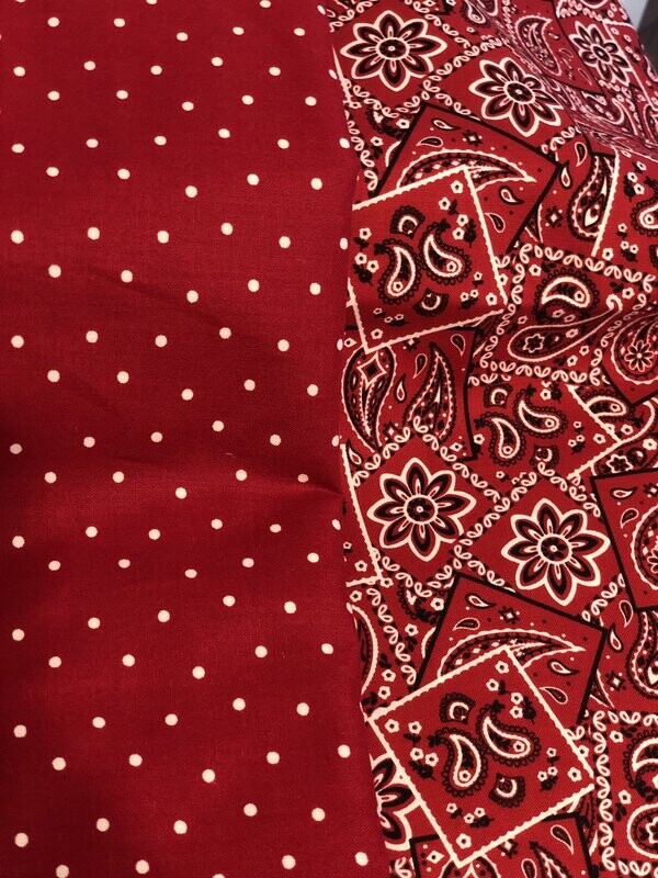 Red Bandana Throw