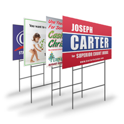 Full Color 24 x 18 Custom Printed Yard Signs - 2 Sided