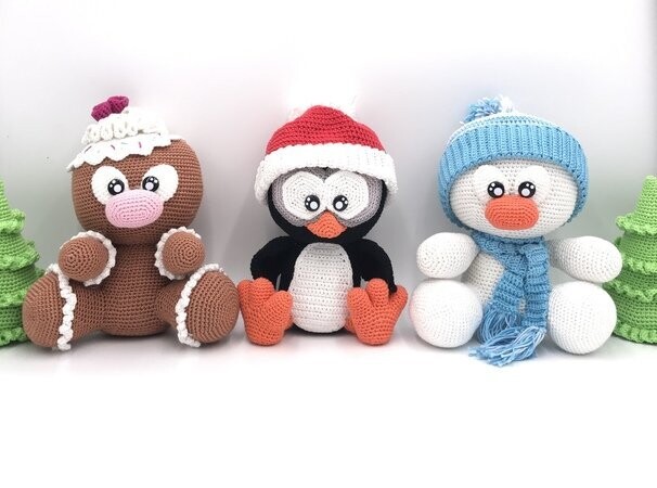 Häkelanleitung Häkelanleitung "Weihnachts - TRIO"