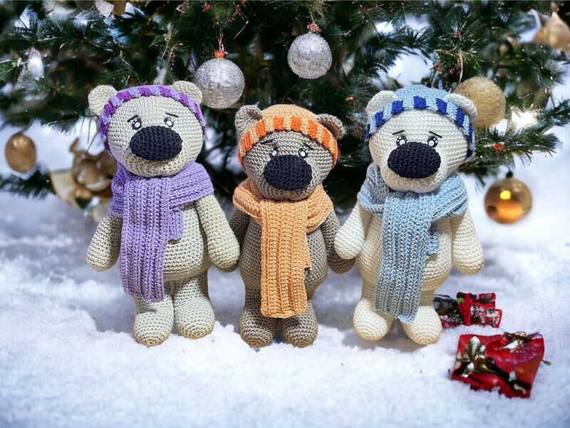 Häkelanleitung: Häkelanleitung: "Winterbärchen"