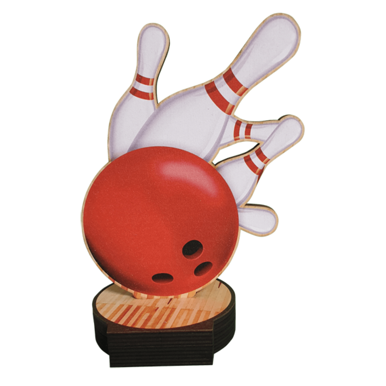 Houten Trophy Deluxe Bowling