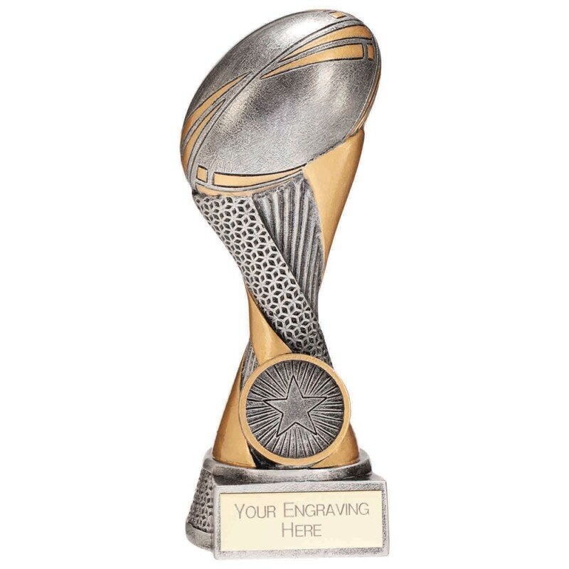Revolution Rugby Resin Award Silver