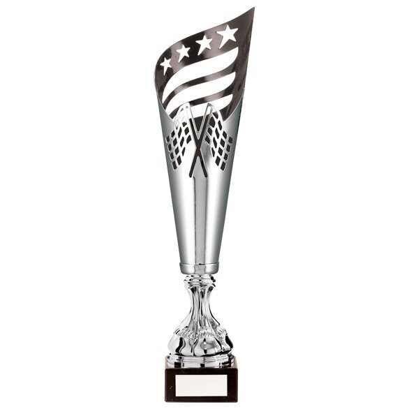 Monza Lazer Cut Metal Cup Silver/Black