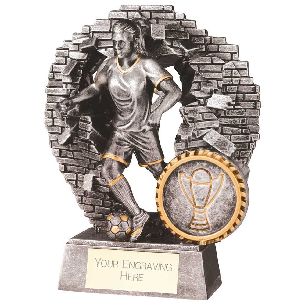 Blast Out Female Football Resin Award