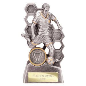 Dynamo Male Football Award Antique Silver & Gold