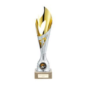 Inferno Plastic Laser Cut Cup Silver & Gold