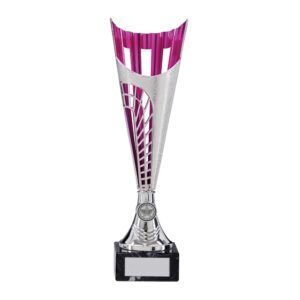 Garrison Plastic Laser Cut Cup Silver & Pink