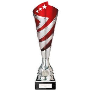 Hurricane Altitude Plastic Cup Silver & Red