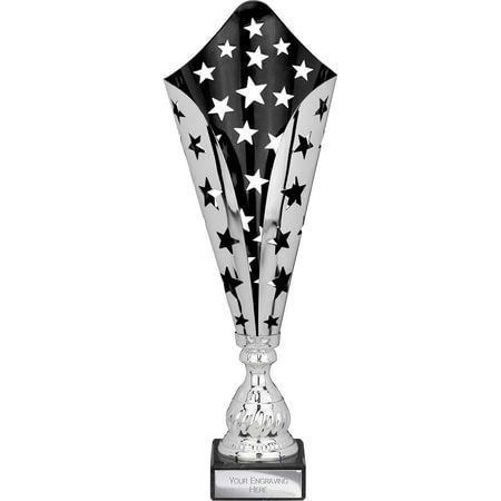 Galaxy Laser Trophy Silver & Black