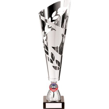 Zeus Lazer Cut Metal Cup Silver