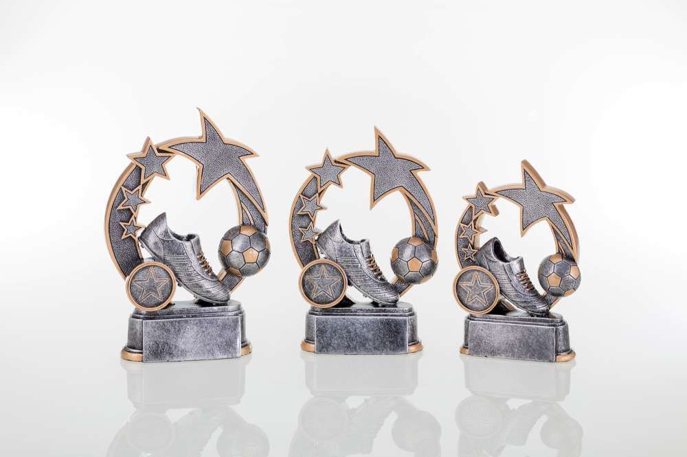 Polyresin figurine Football star