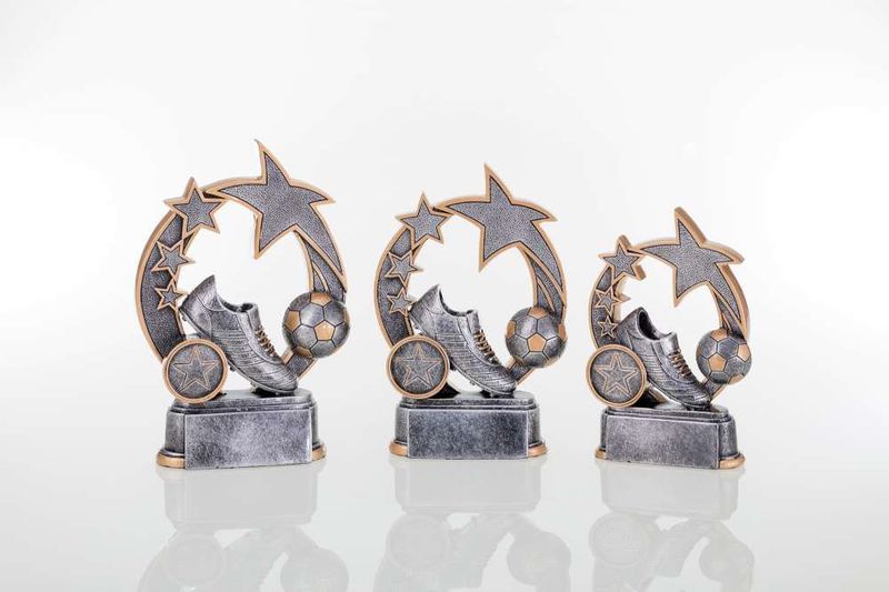 Polyresin figurine Football star