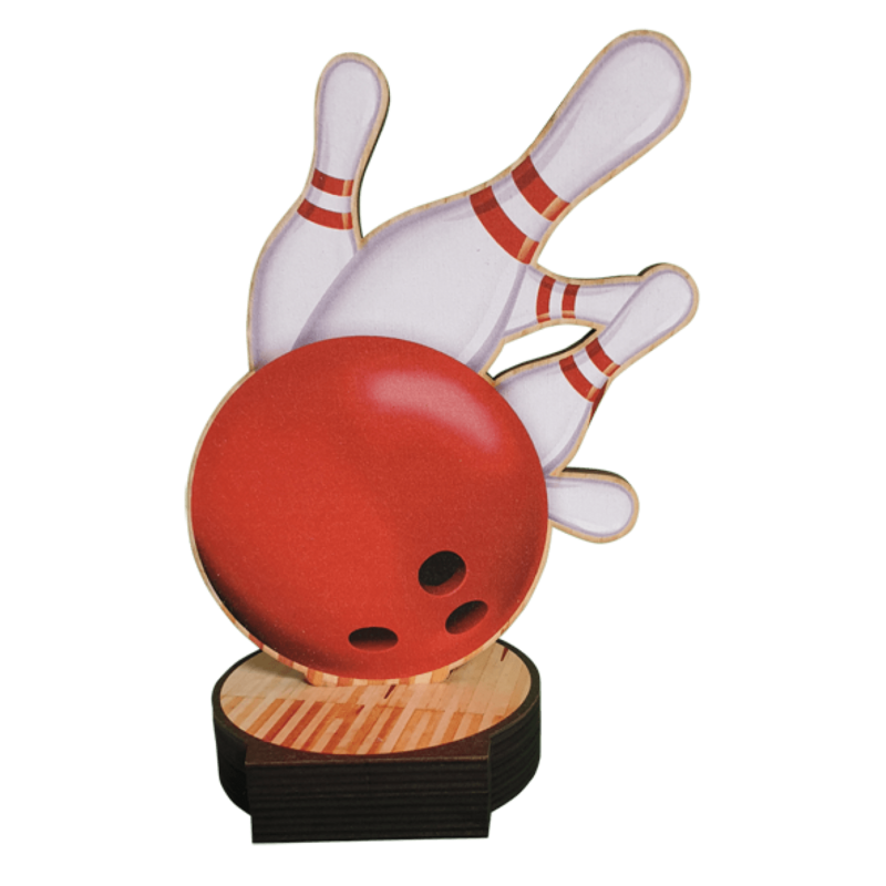 Houten Trophy Deluxe Bowling