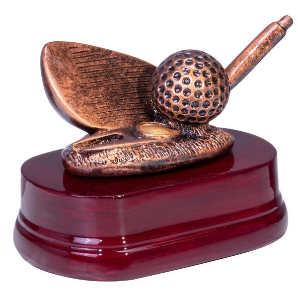 Resin figure golf iron 10x13cm
