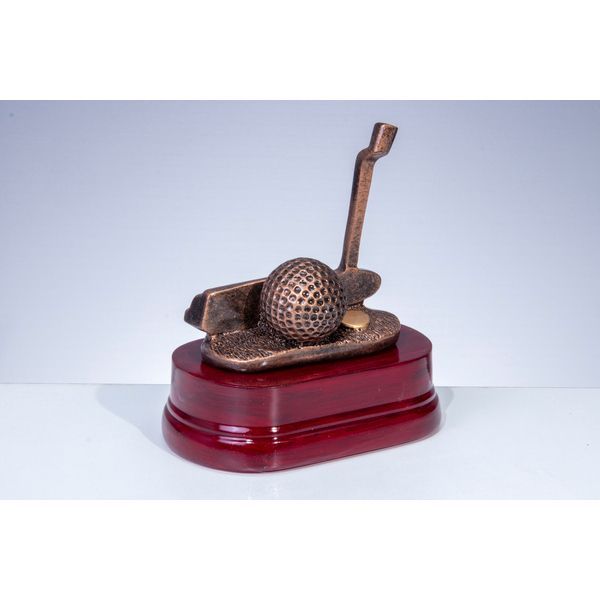 Resin figure golf putter 13x13cm