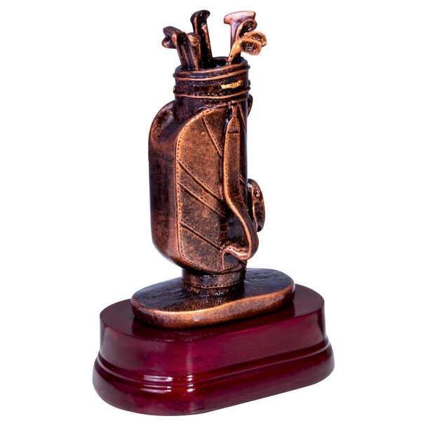 Resin figure golf bag 18x13cm