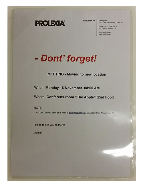 Prolexia Duo Display Pocket™, A4  [50 st]