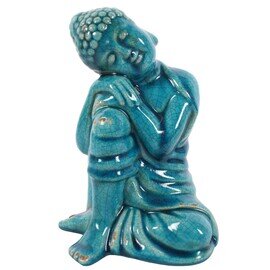 Blue Ceramic Thai Buddha