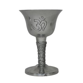 Silver Metal Om Chalice