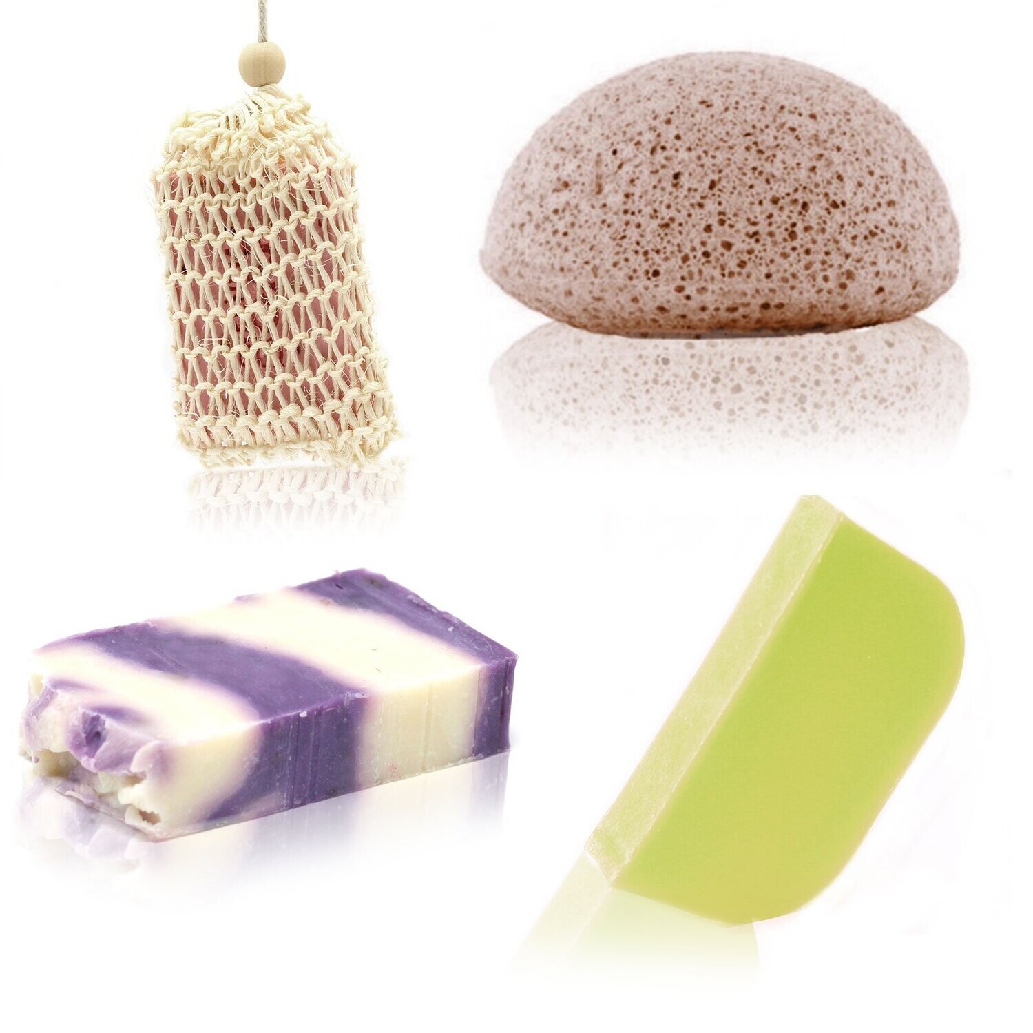 Soap, Solid Shampoo &amp; Sponge Set