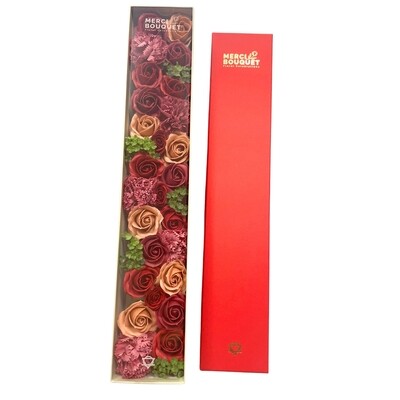 Soap Flowers Extra Long Gift Box - Vintage Roses