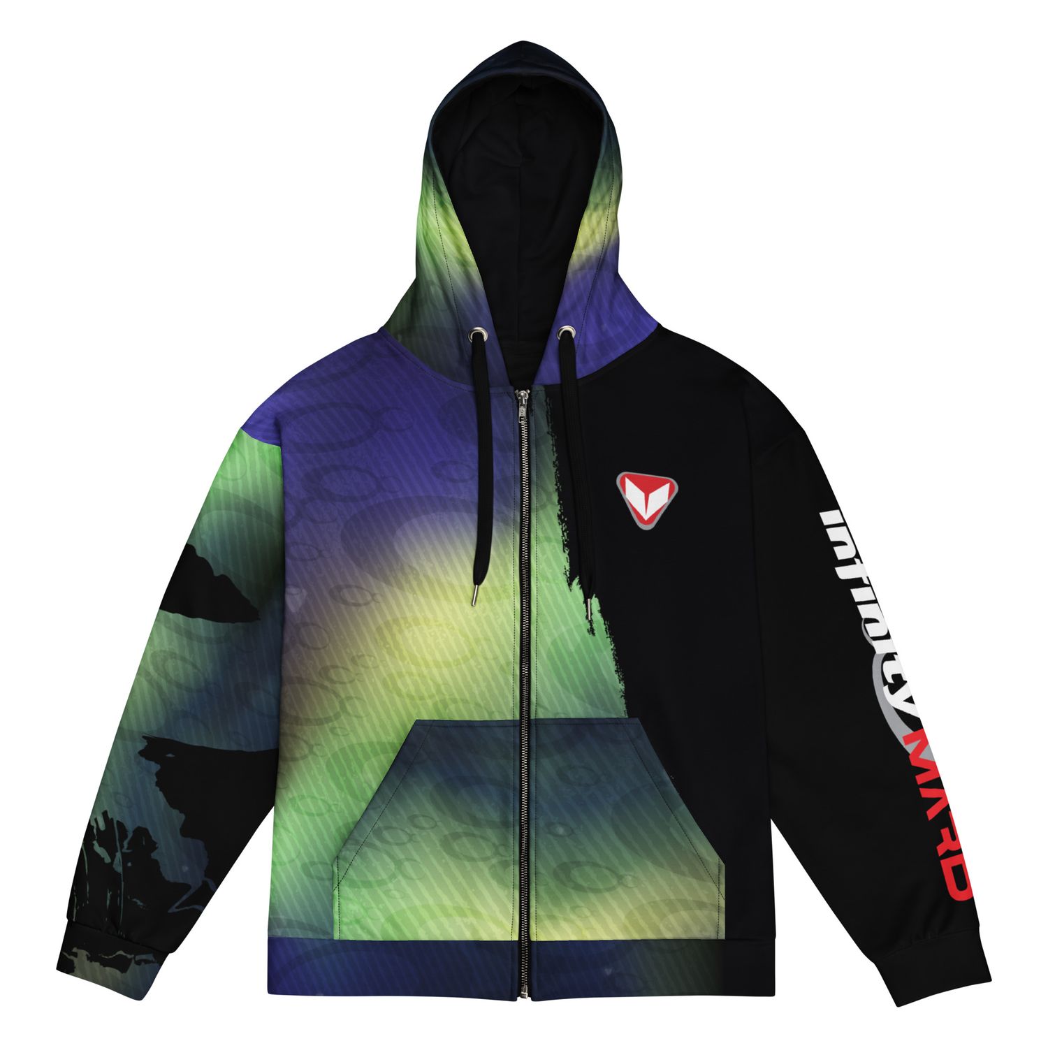 Northern Lights Unisex zip hoodie
