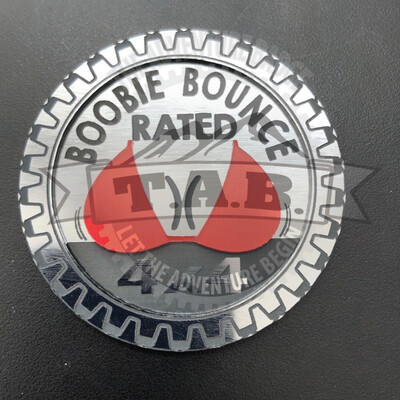 BOOBIE BOUNCE Rated Badge