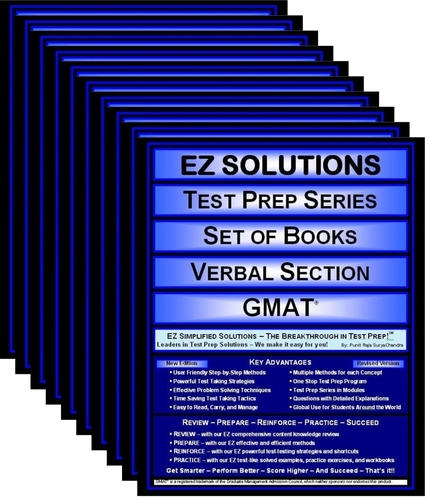 EZ: TPS: Set of Books: Verbal Section: GMAT (5 New Books)