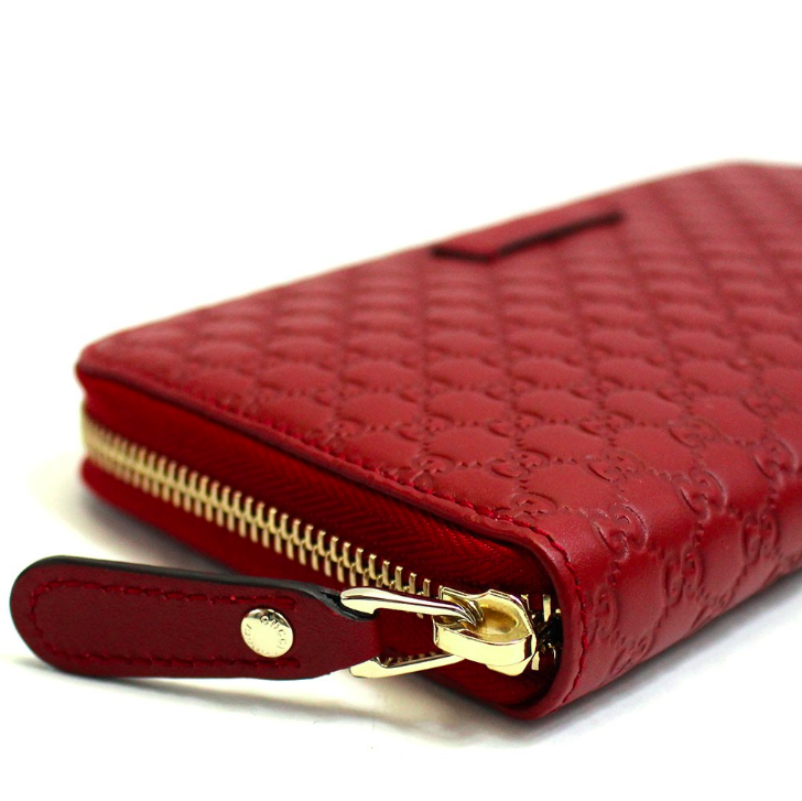 Portefeuille Gucci Microguccissima rouge