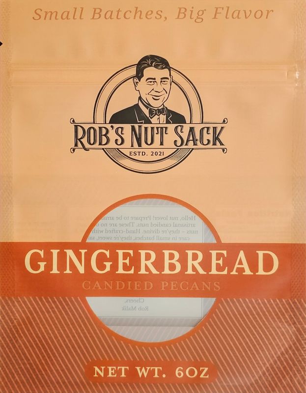 Gingerbread Candied Pecans - 6oz Gingerbread Candied Pecans - 6oz