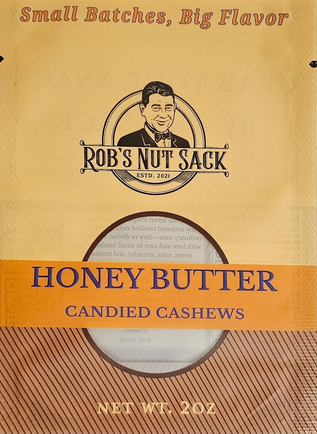Honey Butter Candied Cashews - 2oz