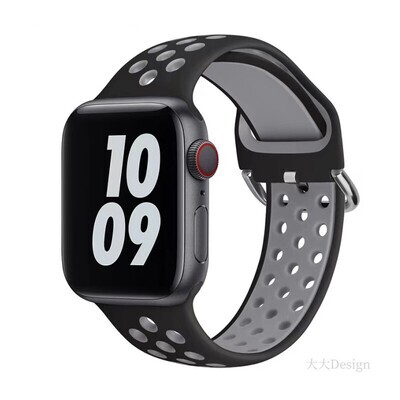 Suitable For Apple WATCH Strap Silicone Nike Breathable Applewatch Sports Bracelet With Replacement Belt
