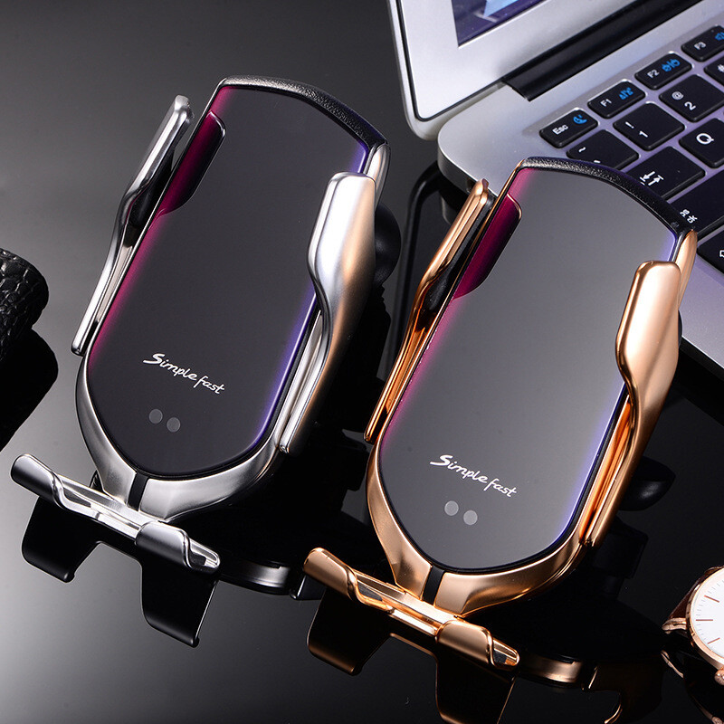 New Car Navigation Mobile Phone Bracket Anti-shake Intelligent Induction Electric Wireless Fast Charging Mobile Phone Bracket