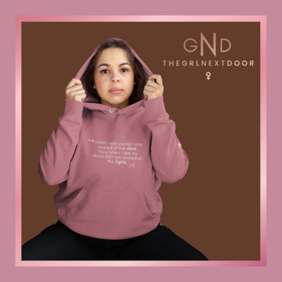 Scared of the Dark Pink Hoodie - XS - 3XL
