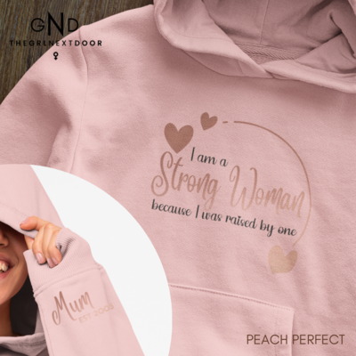 Strong Woman Peach Perfect Hoodie - XS - 3XL
