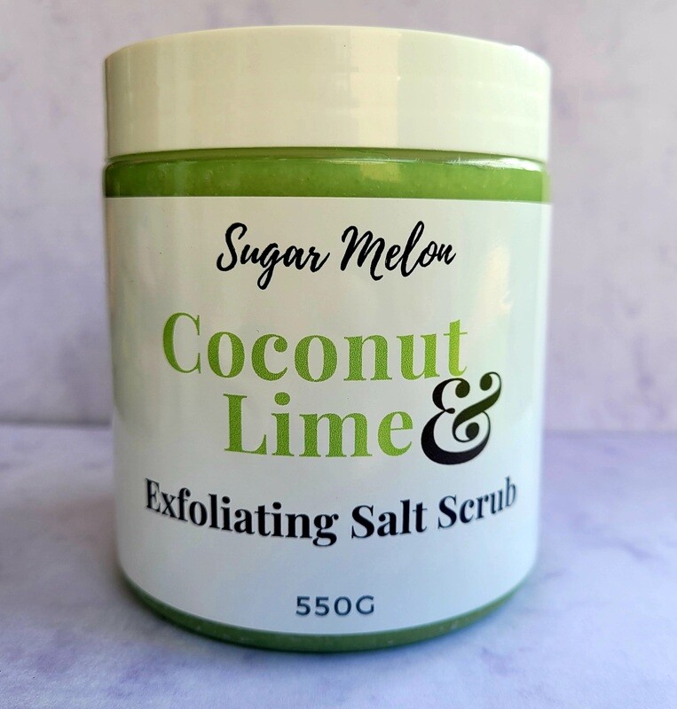 Coconut and Lime Salt Scrub