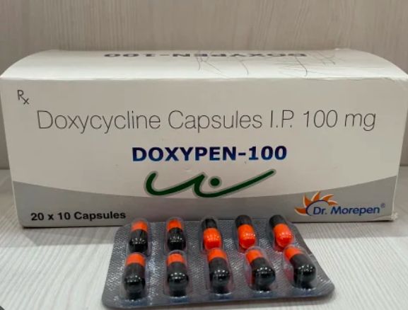 DoxyPeP(ドキシペップ）10カプセル / シート　商品名：DoxyPen-100（ドキシペン-100）薬品名/内容量：Doxycycline（ドキシサイクリン）/100mg