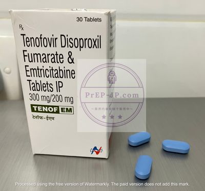 【業界内最安値を実現】Tenof EM (テノフEM) 1ボトル30錠（30日分）ツルバダジェネリック HIV予防【送料無料】お買い得Tenof EM (テノフEM)【業界内最安値を実現】Tenof EM (テノフEM) 1ボトル30錠（30日分）ツルバダジェネリック HIV予防【送料無料】お買い得表示されている金額には、税金、送料を含みます。ツルバダのジェネリック医薬品で、エムトリシタビン200mg及びテノホビルジソプロキシルフマル酸塩300mgの配合薬で、ツルバダと同じ薬効成分です。米国食品医薬品局（FDA)など多くの機関にて認可済です。数量、並びに服用方法：1ボトル30錠（30日分）/ 1日1回1錠を服用Hetero Healthcare社製造のツルバダジェネリックです。