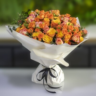 Bouquet NeoClassic Luxury, Rose - Sunset