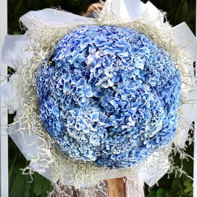 Bouquet NeoClassic - Hydrangea Blue