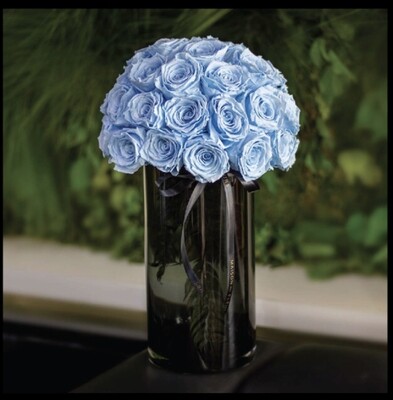 Classic Luxury Dome Vase - InfiniteRose Light Blue
