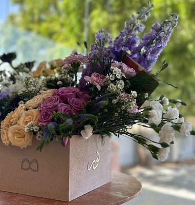 Personalized Flower Gift Box
