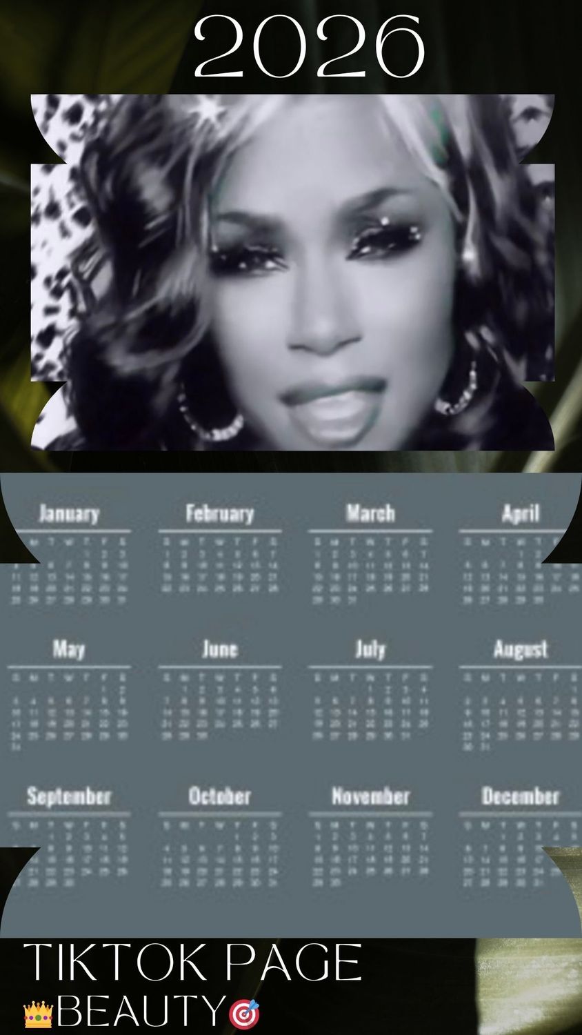 2026 Collage Lingerie Calendar Tiktok Influencer BEAUTY 2026 Collage Lingerie Calendar Tiktok Influencer BEAUTY