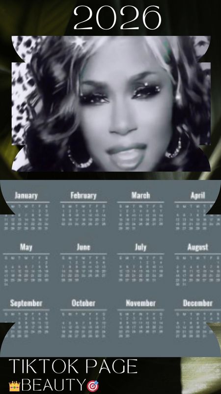 2026 Collage Lingerie Calendar Tiktok Influencer BEAUTY